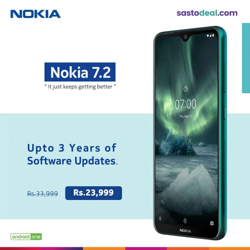 Nokia 7.2 now available in Sasto Deal