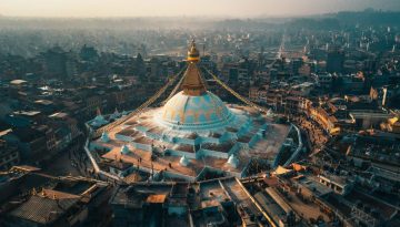 The Boudhanath temple was built to reflect the cosmological tenets of Buddhism, and it has continued to do so even in its own destruction and rebirth.