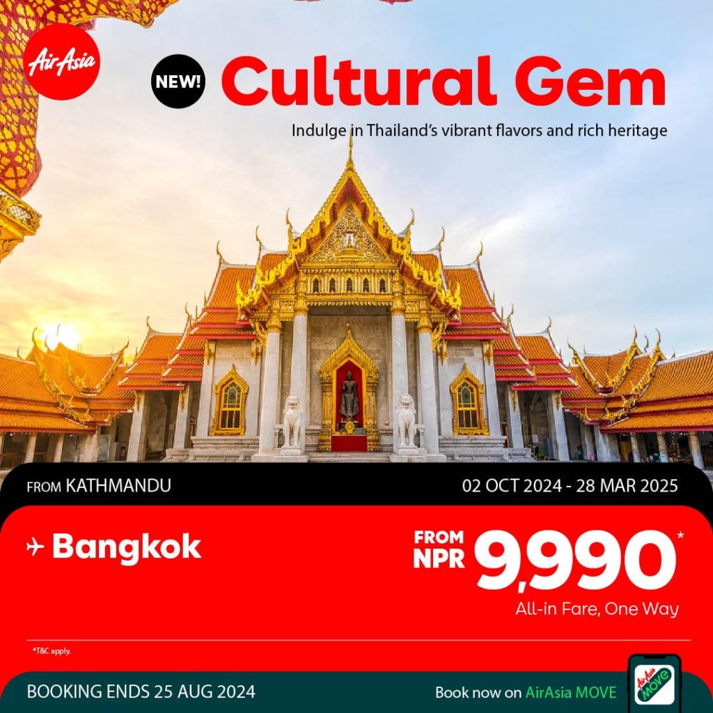 AirAsia Launches Bangkok-Kathmandu Flights