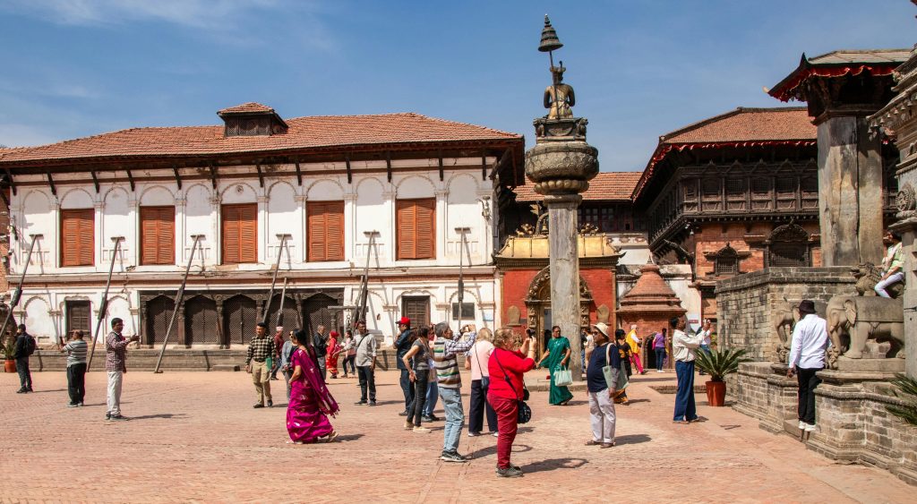 tourists in nepal