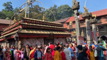 devotees gather at various shrines of the country to perform worship