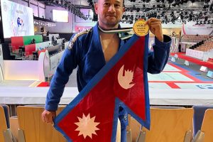 Coach and Trainer Ajaya Joshi wins Gold for Nepal at AJP Jiu-Jitsu Championship