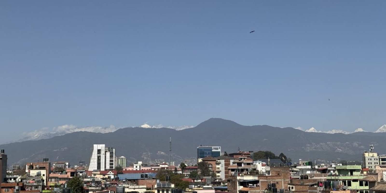 Crystal-clear mountain views surround the valley after the refreshing rainfall on Saturday.