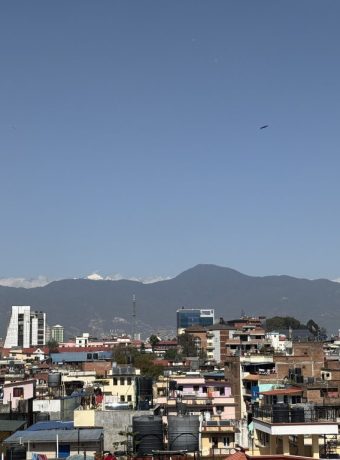 Crystal-clear mountain views surround the valley after the refreshing rainfall on Saturday.