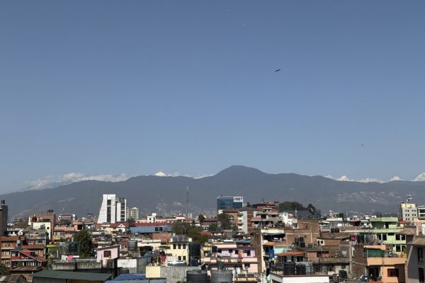 Crystal-clear mountain views surround the valley after the refreshing rainfall on Saturday.