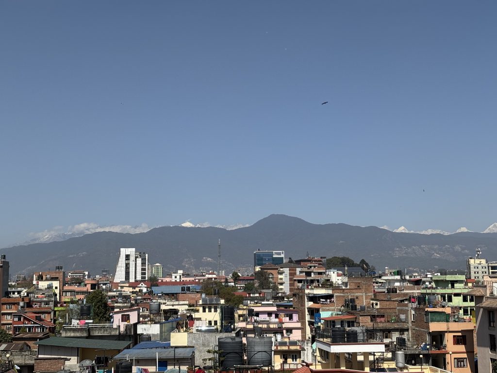 Crystal-clear mountain views surround the valley after the refreshing rainfall on Saturday.