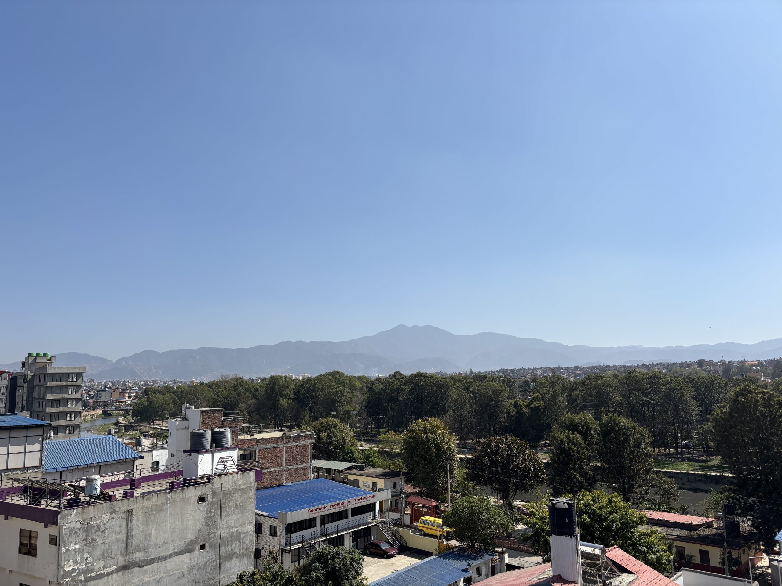 Crystal-clear mountain views surround the valley after the refreshing rainfall on Saturday.