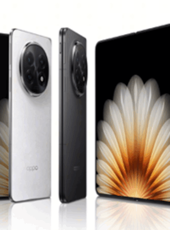 OPPO Find N5 in Cosmic Black and Misty White