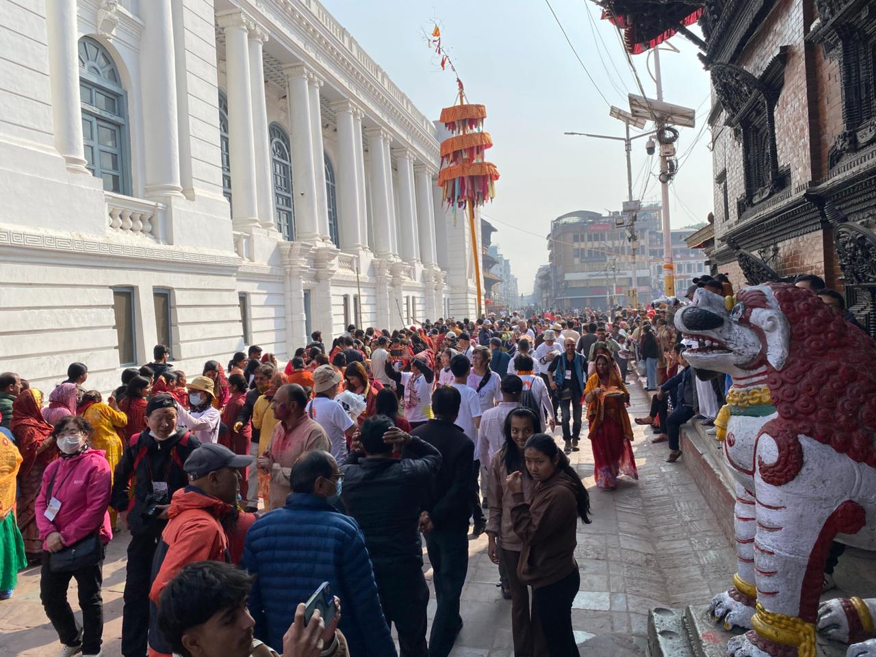 Holi excitement was felt across Basantapur
