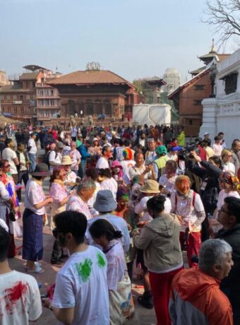 Holi excitement was felt across Basantapur