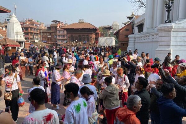 Holi excitement was felt across Basantapur