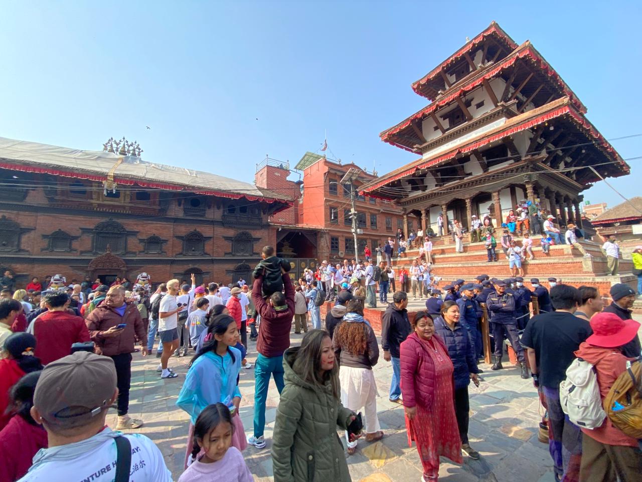 Holi excitement was felt across Basantapur