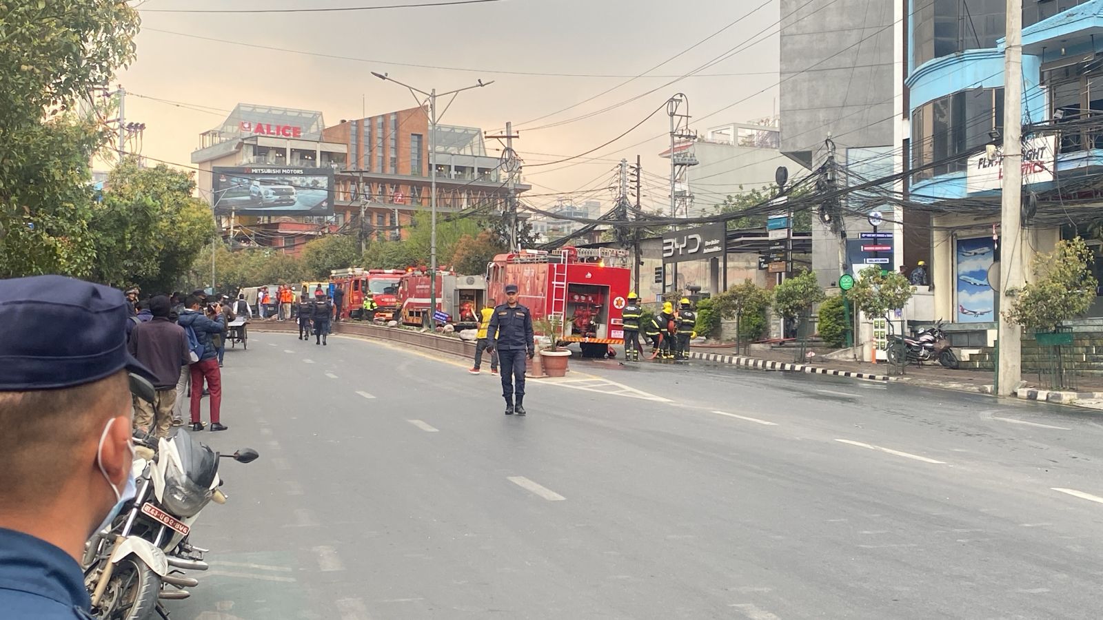 Daura Thakali Pulchowk blaze brought under control quickly