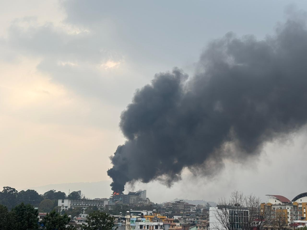 Daura Thakali Pulchowk blaze brought under control quickly