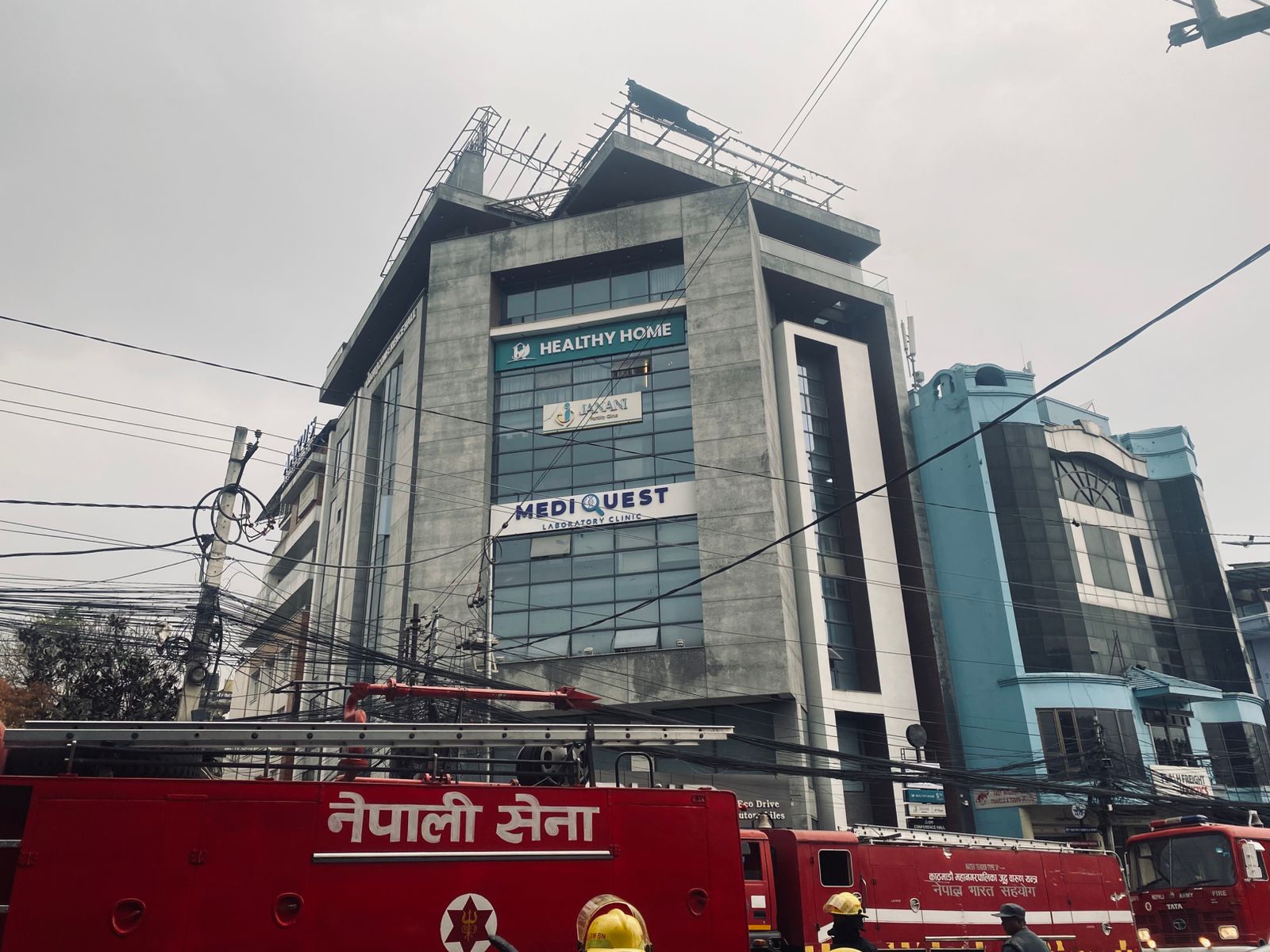 Daura Thakali Pulchowk blaze brought under control quickly
