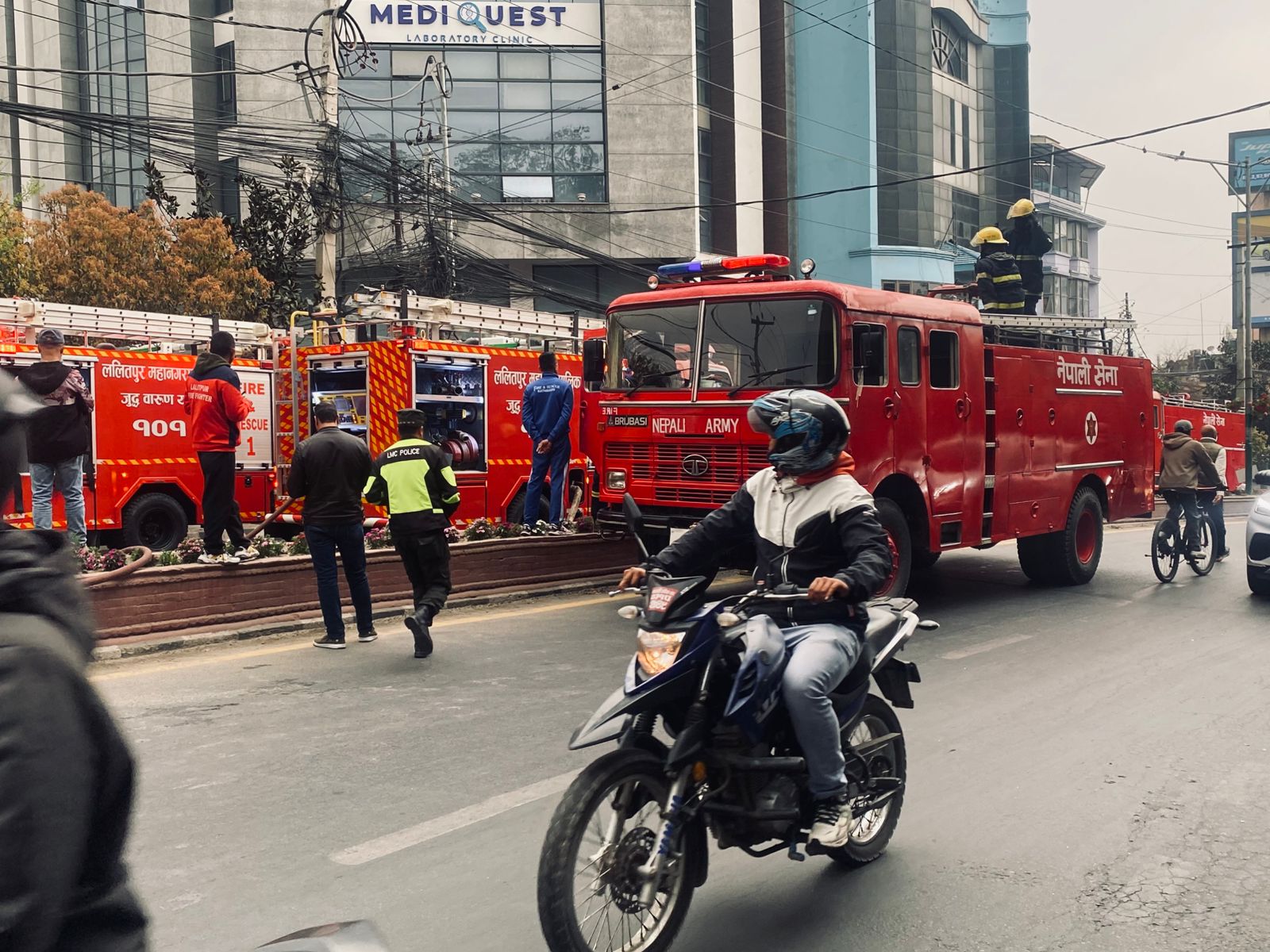 Daura Thakali Pulchowk blaze brought under control quickly