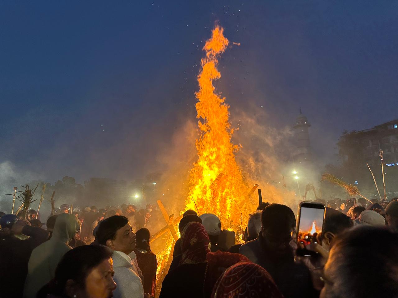 Holi excitement was felt across Basantapur