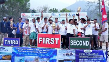 Three-Day International Rafting Festival wraps up on the Trishuli river
