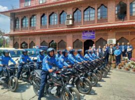 Tourist police Nepal empowered with new motorcycles for mobility