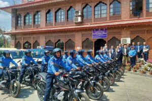 Tourist police Nepal empowered with new motorcycles for mobility