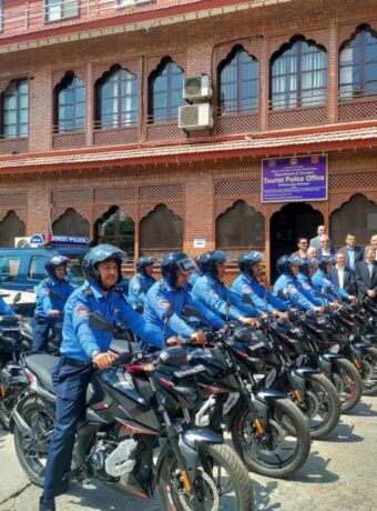 Tourist police Nepal empowered with new motorcycles for mobility