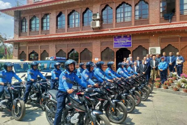 Tourist police Nepal empowered with new motorcycles for mobility