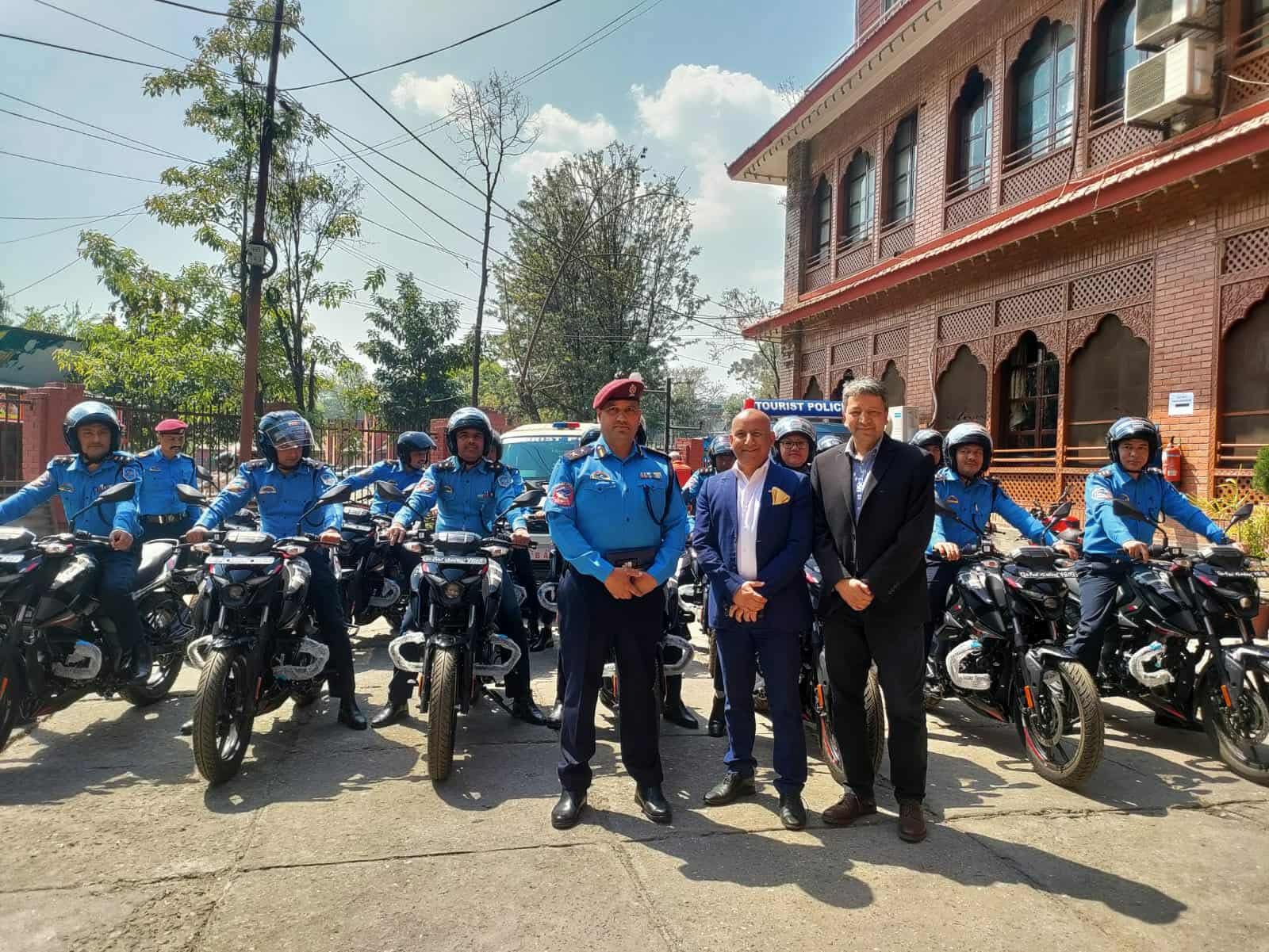 Tourist police Nepal empowered with new motorcycles for mobility