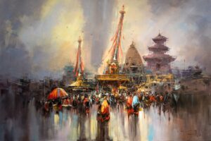 Ongoing art exhibition celebrates Rato Machhindranath tradition in Patan