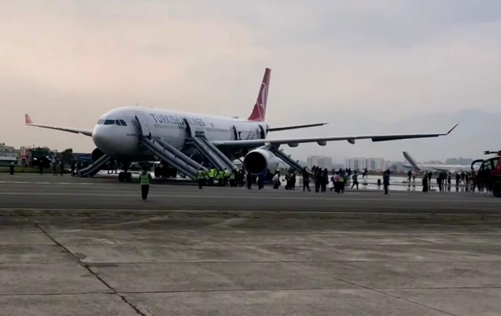 Turkish Airlines Plane catches fire during landing in Kathmandu, International flights disrupted