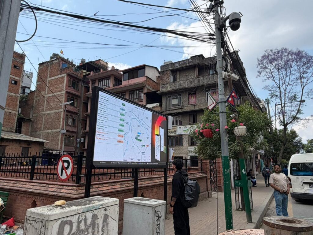 Lalitpur introduces digital bus boards with live tracking system