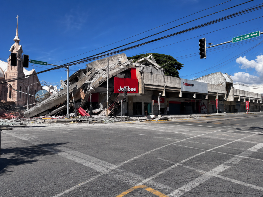 15 killed, 129 injured in massive Philippines earthquake