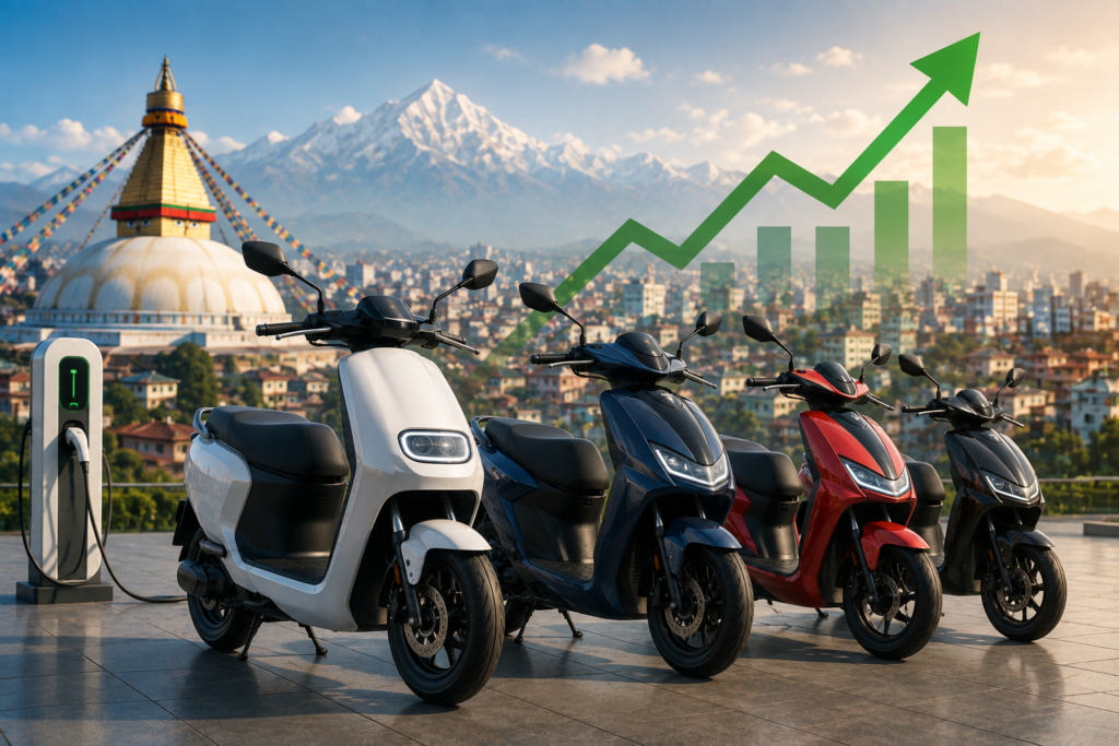 EV Scooters Gain Ground as Nepal Imports Nearly 28,000 Two-Wheelers