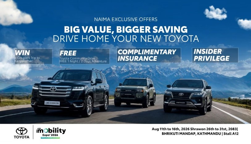 Toyota Set to Unveil Two New Models at NAIMA Mobility Expo, Offers Up to Rs 21 lakh Discount