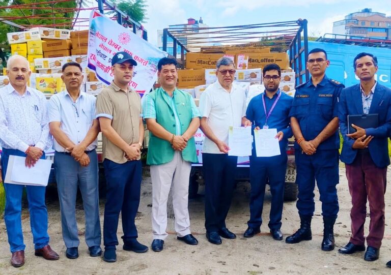 Nepal Chamber Hands Over Relief Materials for Flood-Affected Communities