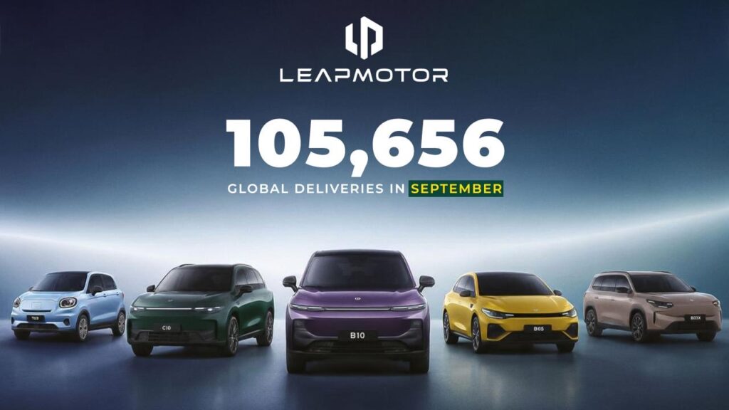 Leapmotor’s Global deliveries exceed 105,656 units in september