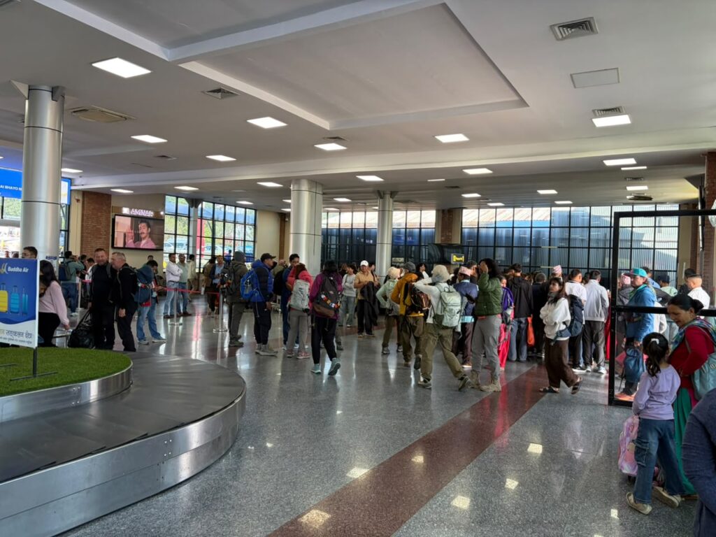 Dashain travel rush builds at Tribhuvan Airport